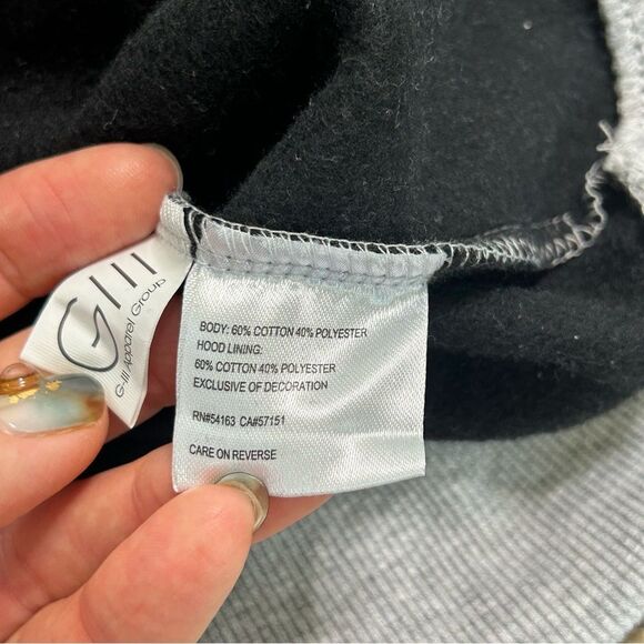 NFL Las Vegas raiders black and gray hooded sweatshirt size large - Picture 5 of 5